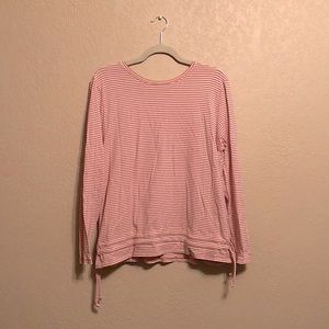 Pink/White Striped Long Sleeve